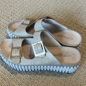 Ilse Jacobson Hornbaek Platform Sandals with Buckles—Size 41 fits size 9-9.5